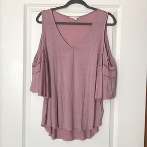 Light pink cotton T-shirt size L